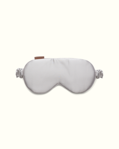 Masque de sommeil 100% pure soie - Gris perle