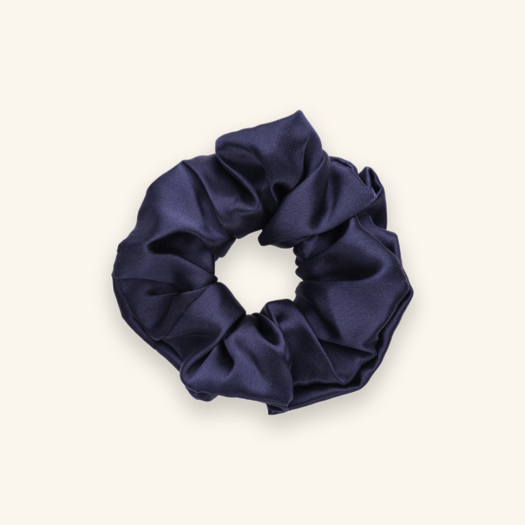 Chouchou 100% pure soie - Le gros - Bleu nuit