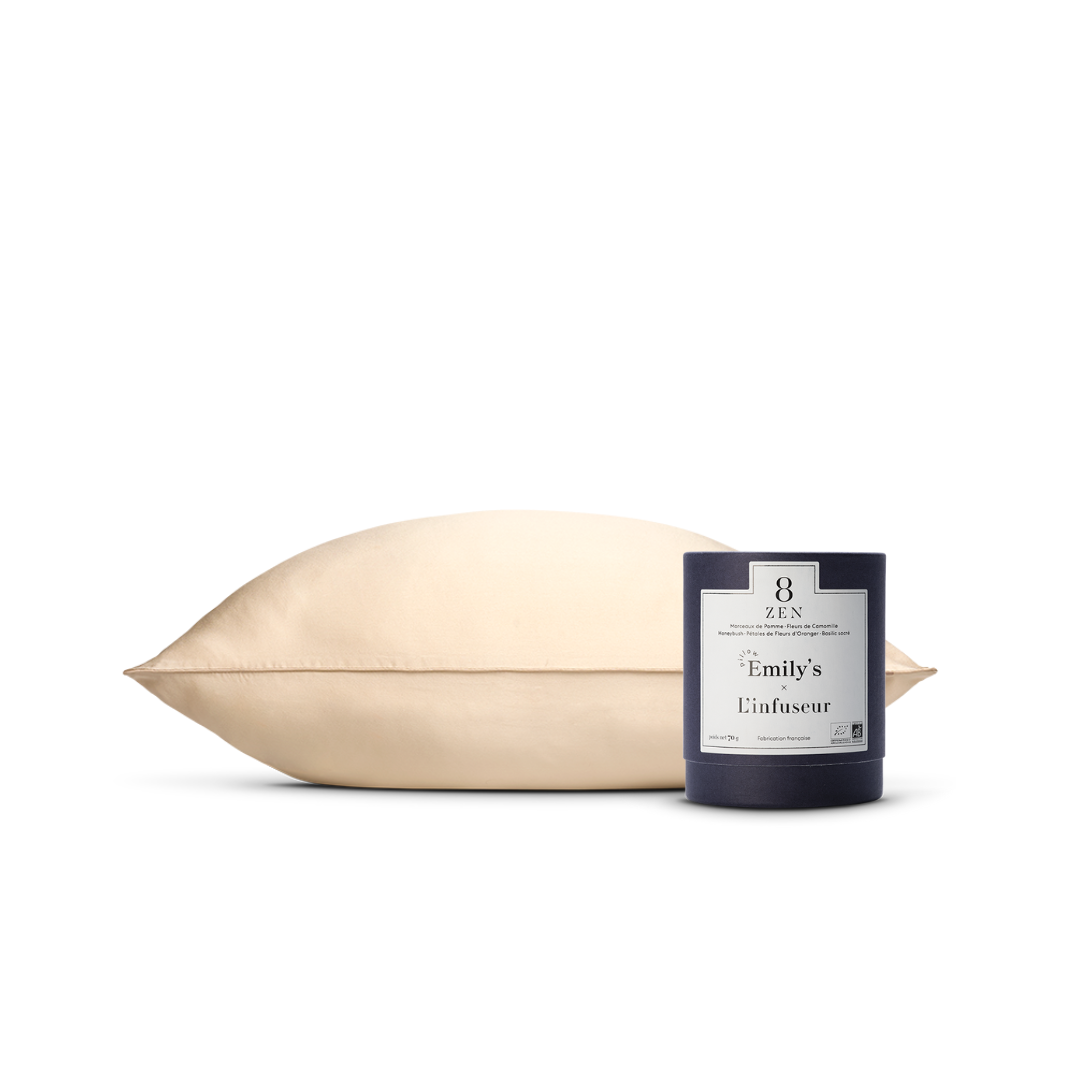 Pack night routine - Taie en soie, infusion zen bio
