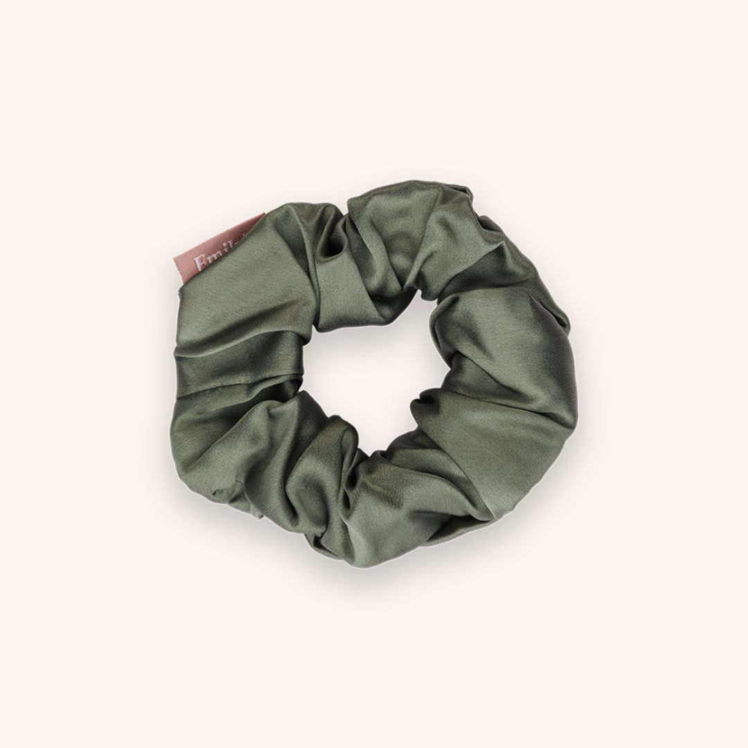 Chouchou 100% pure soie - Le gros - Vert sauge