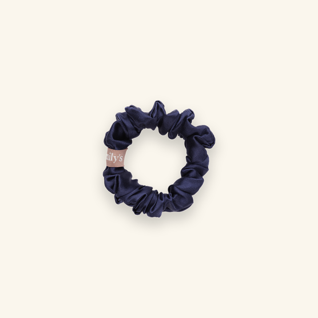 Chouchou 100% pure soie - Le petit - Bleu nuit