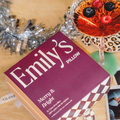 Coffret Duo de Noël - Taies 100% pure soie x2 - Blanc