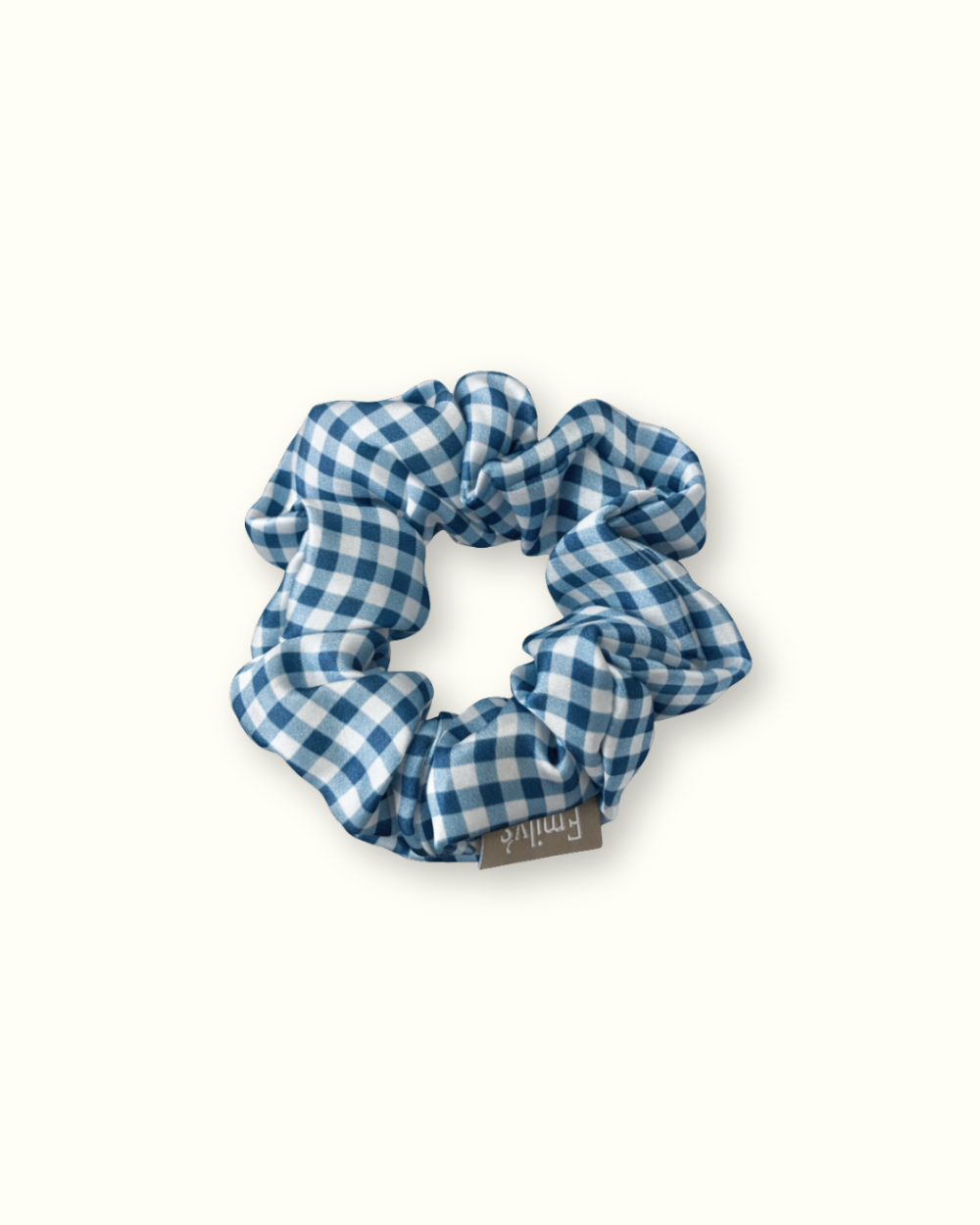 Chouchou 100% pure soie - Le moyen - Vichy bleu