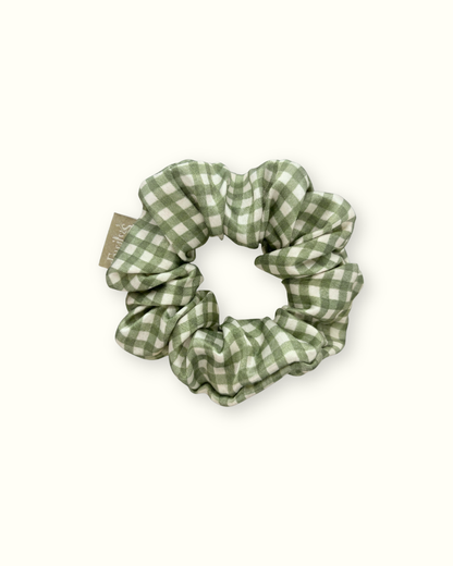 Chouchou 100% pure soie - Le moyen - Vichy Vert sauge