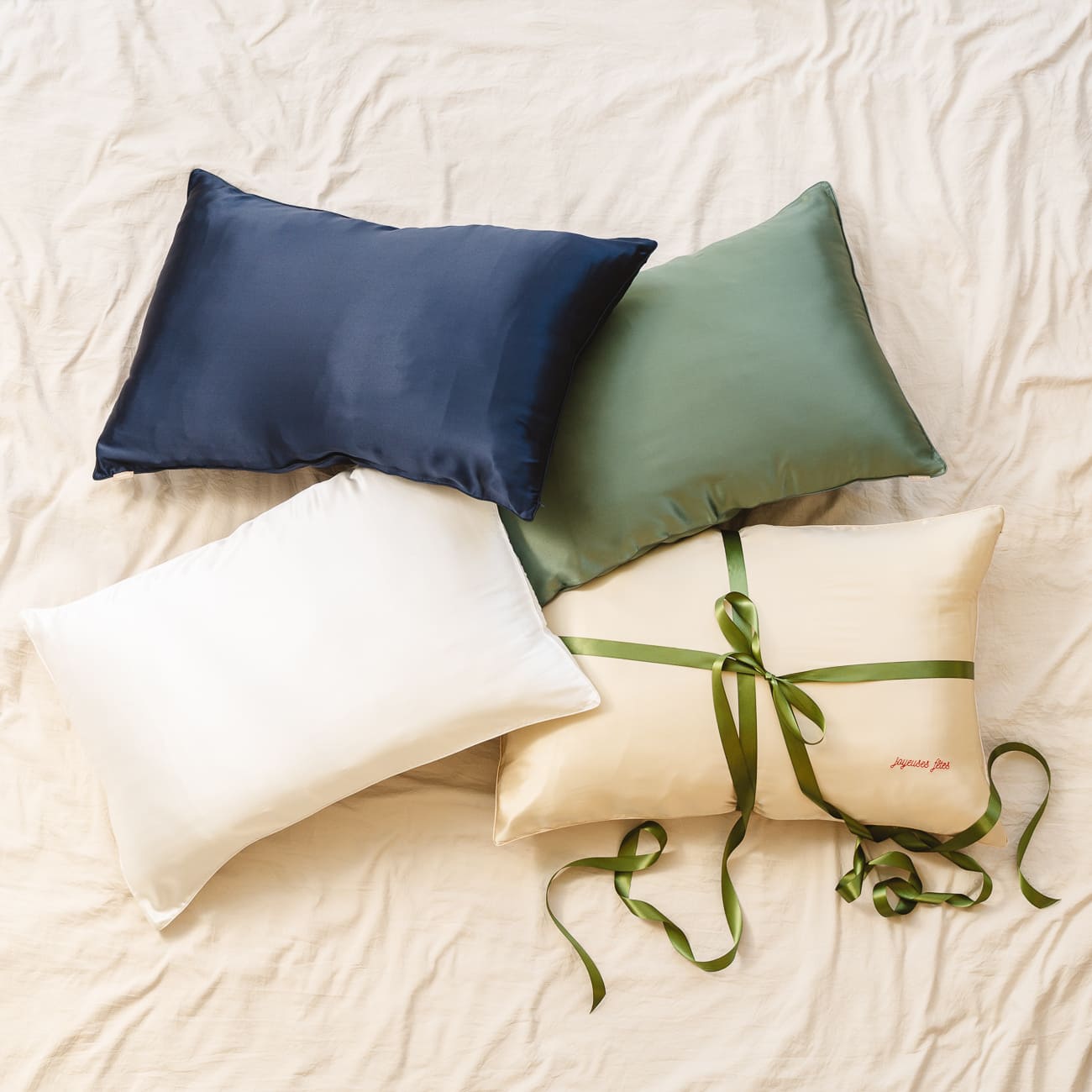 Pack 3 + 1 offerte - Taie en pure soie de mûrier
