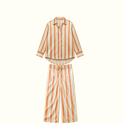 Pyjama 100% pure soie de mûrier - Lignes divines