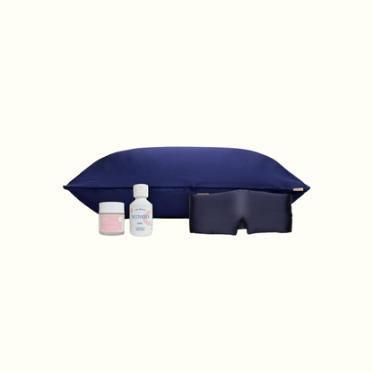 Pack maternité - taie en soie, masque de nuit + gel douche et baume Minois offert