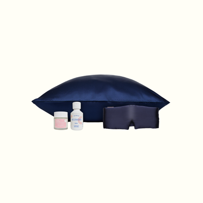 Pack maternité - taie en soie, masque de nuit + gel douche et baume Minois offert