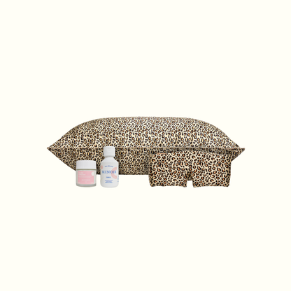 Pack maternité - taie en soie, masque de nuit + gel douche et baume Minois offert