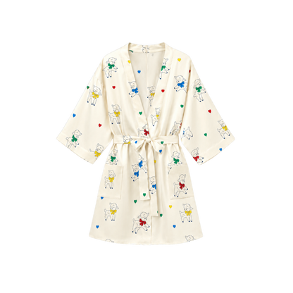 Kimono 100% pure soie - Choeur Coeur