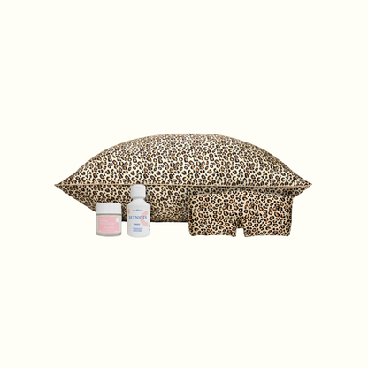 Pack maternité - taie en soie, masque de nuit + gel douche et baume Minois offert