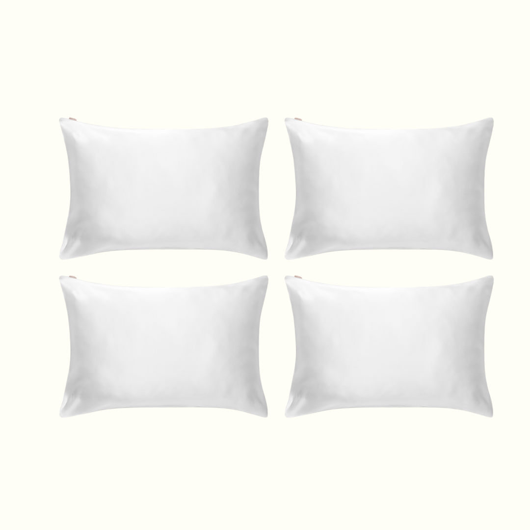 Pack 3 + 1 offerte - Taie en 100% pure soie de mûrier