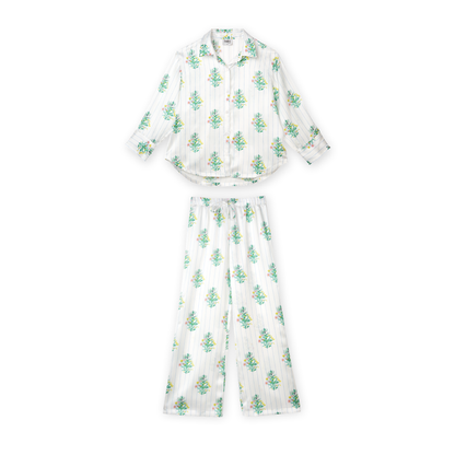 Pyjama Oversize 100% pure soie de mûrier - Bouquet Garni