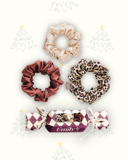 Crackers de Noël - Trio de Chouchous M - Champagne, Léopard, Moka