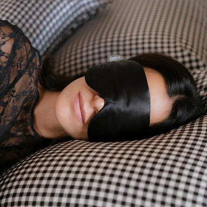 Pure silk sleep mask - Black