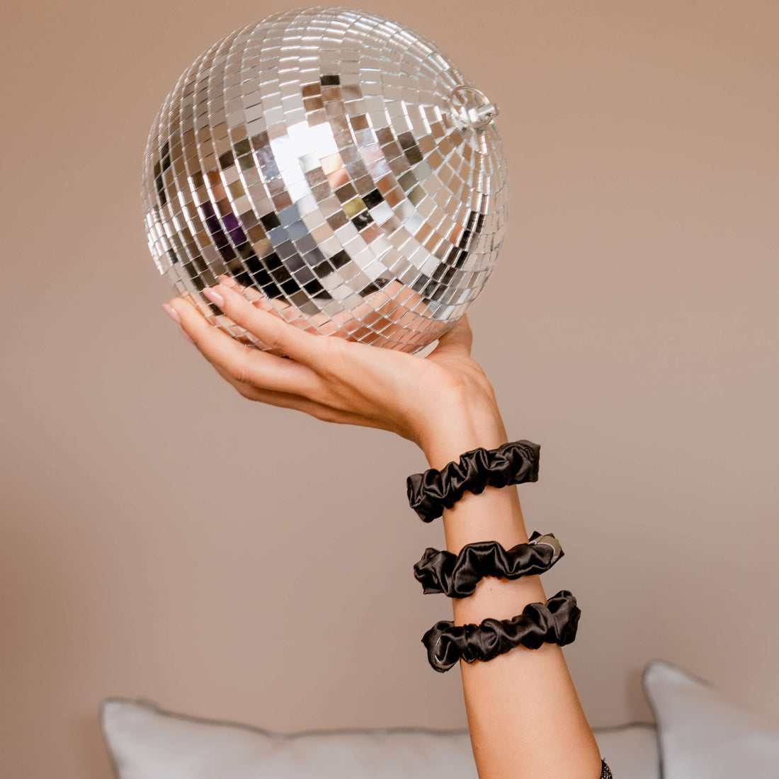 Chouchou 100% pure soie - Trio S - Noir