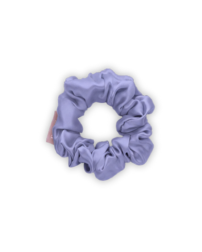 100% Pure Silk Scrunchie - Medium - Cornflower Blue