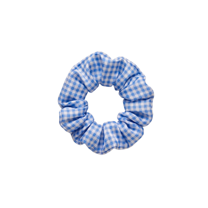 Chouchou 100% pure soie - Le moyen - Vichy Bleu Clair