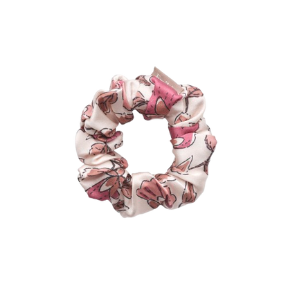 Chouchou Pure Soie - Le moyen - Fleuri