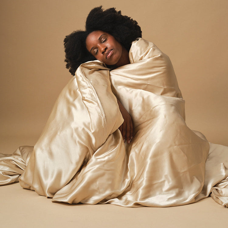 Housse de couette 100% pure soie de mûrier
