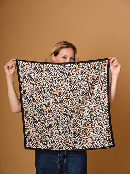 Leopard Pure Silk Scarf