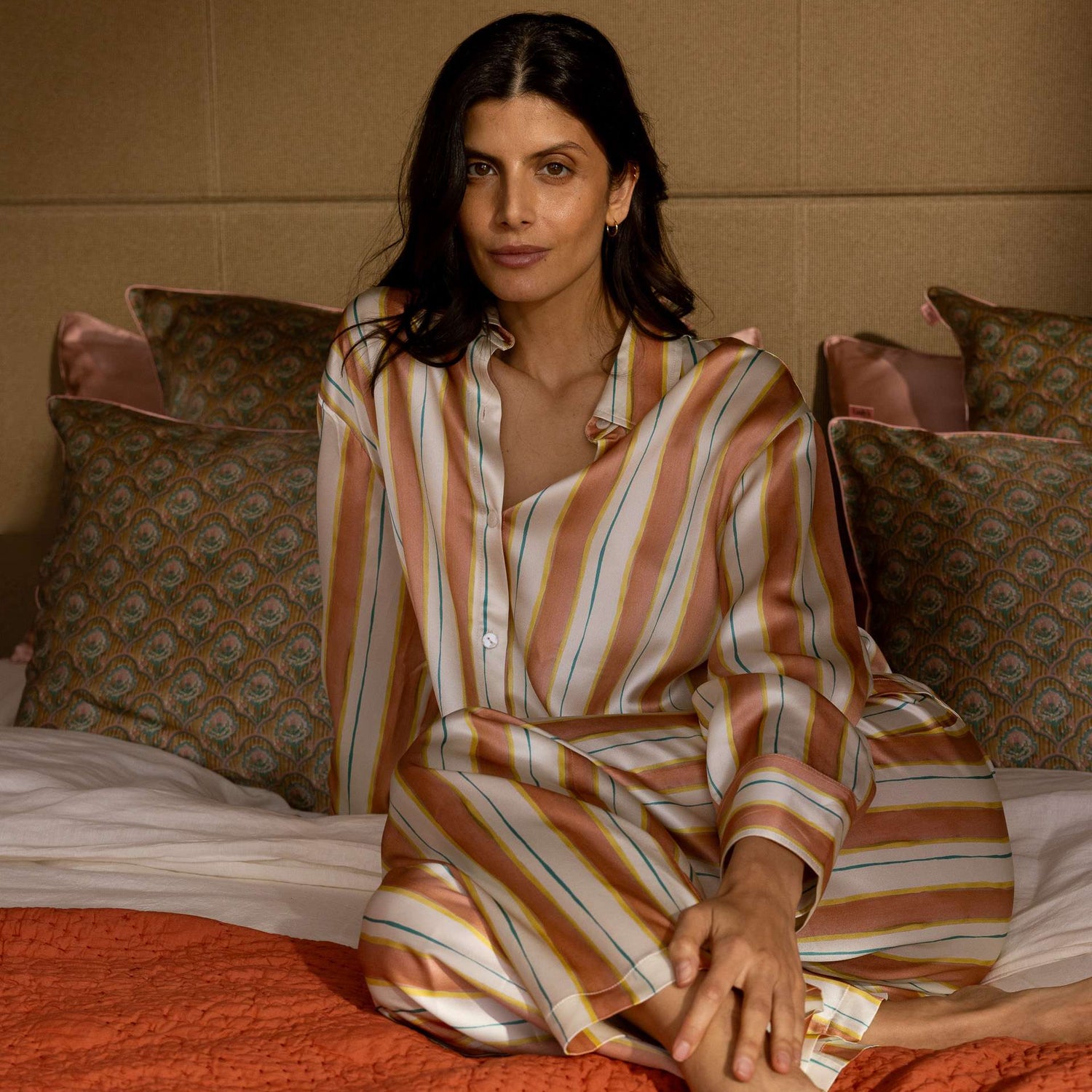 Pyjama 100% pure soie de mûrier - Lignes divines