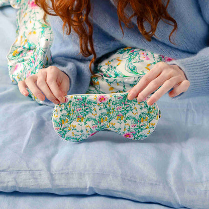 Masque de sommeil 100% pure soie - Entrelacement Botanique
