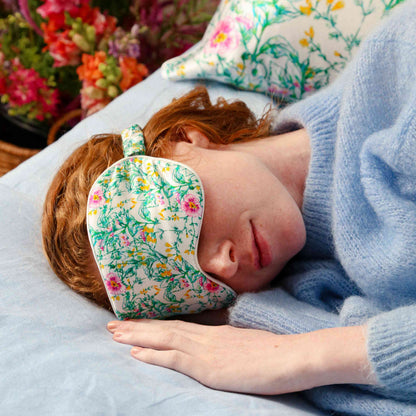 Masque de sommeil 100% pure soie - Entrelacement Botanique