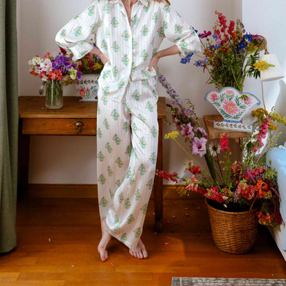Pantalon Oversize 100% pure soie de mûrier - Bouquet Garni
