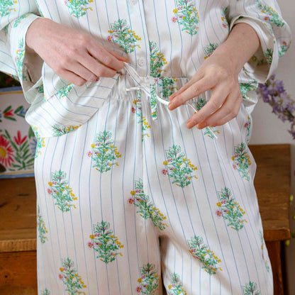 Pantalon Oversize 100% pure soie de mûrier - Bouquet Garni