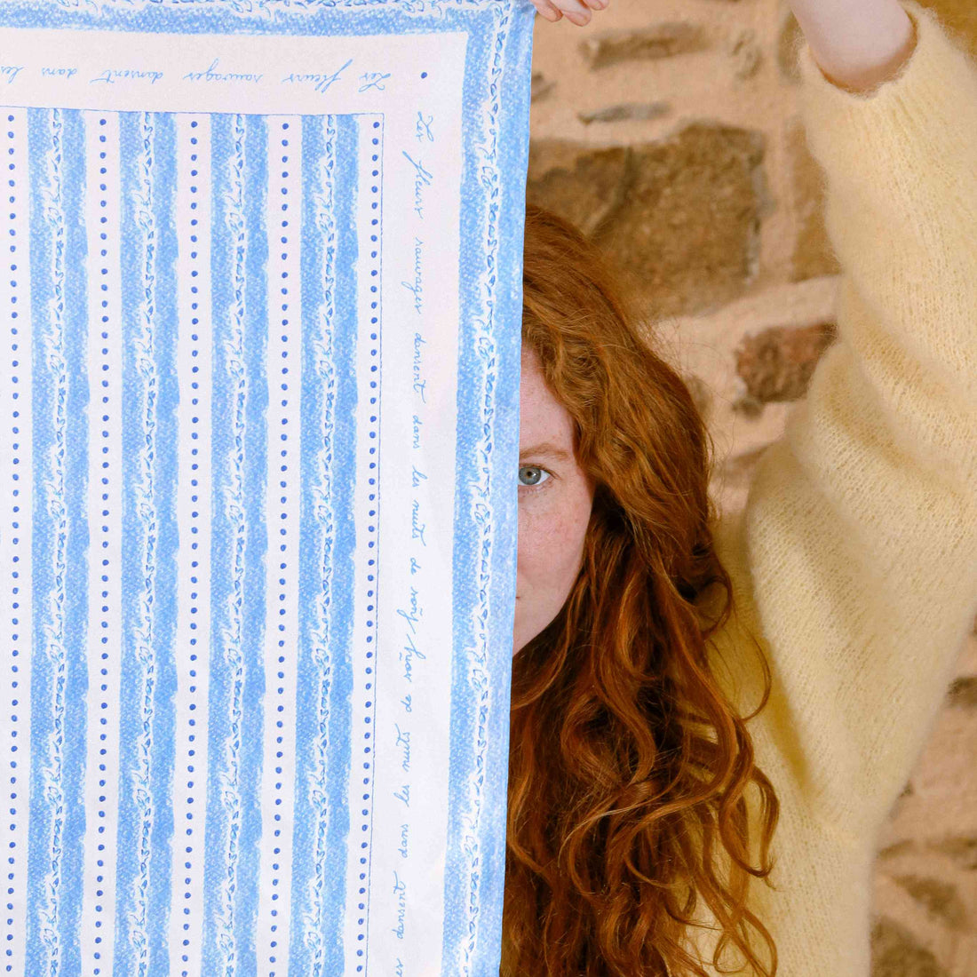 Foulard 100% pure soie - Feuilles de Lotier