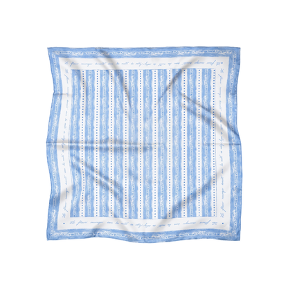 Foulard 100% pure soie - Feuilles de Lotier