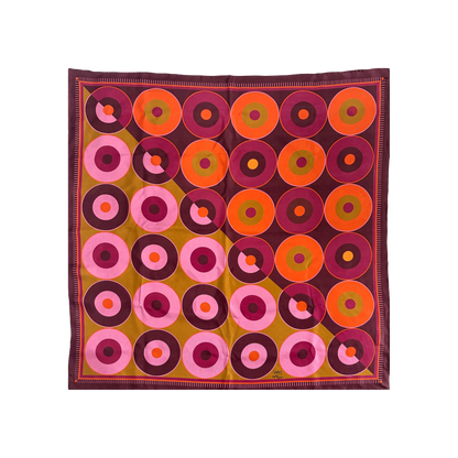 Foulard 100% twill de soie - Octobre Rose