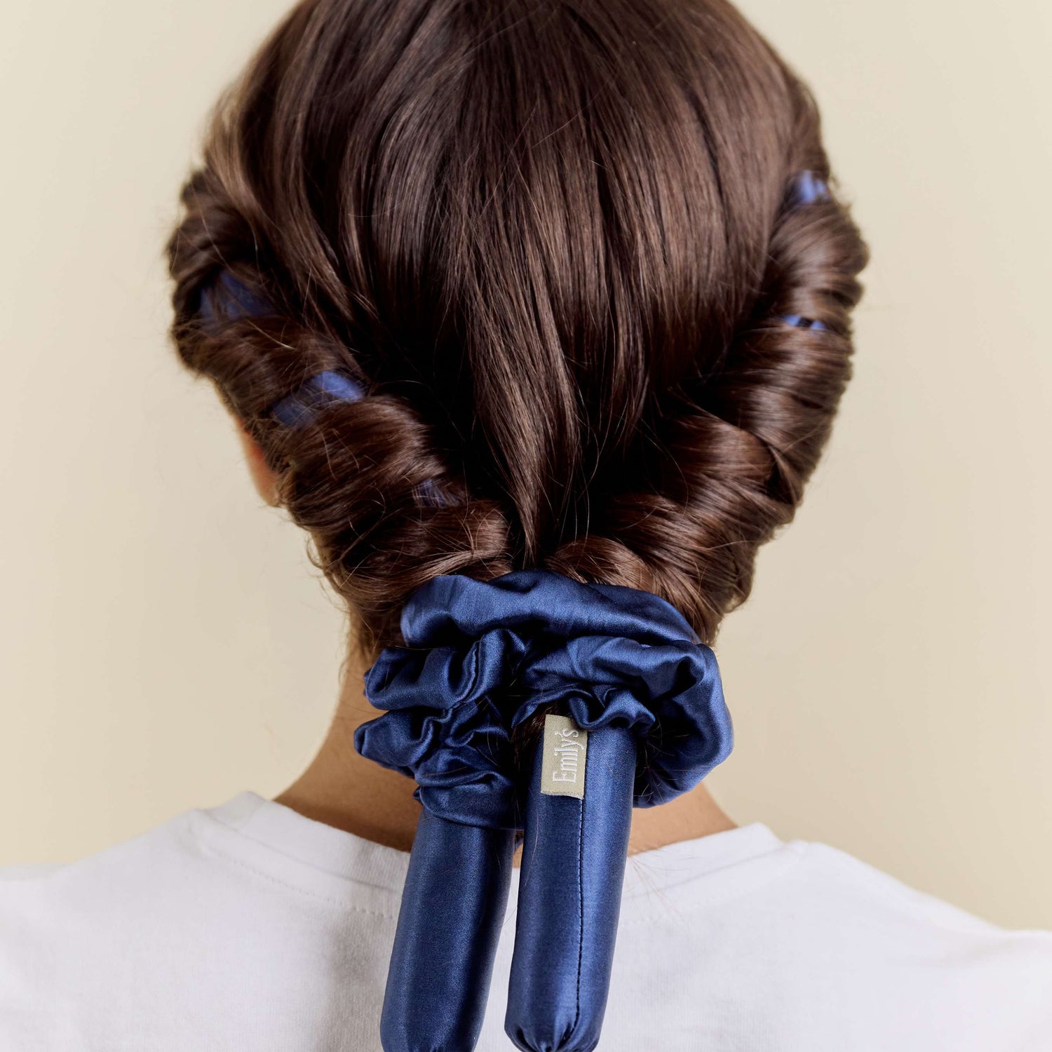 Boucleur sans chaleur pure soie - Bleu nuit
