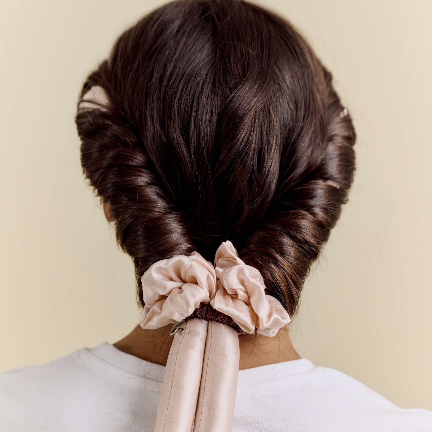 Boucleur sans chaleur pure soie - Rose poudré