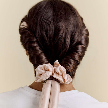 Boucleur sans chaleur pure soie - Rose poudré