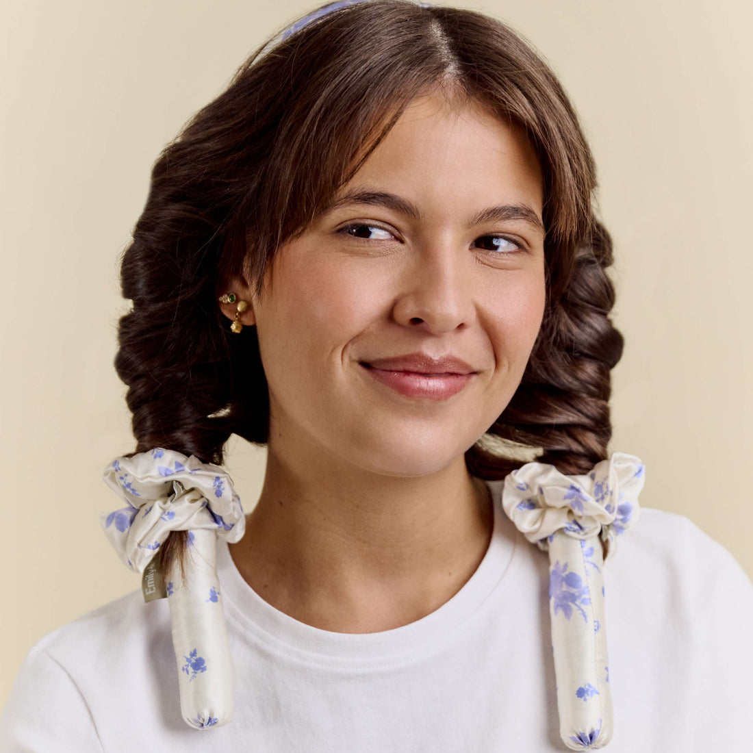 Boucleur sans chaleur pure soie - Fleur de Bleuet