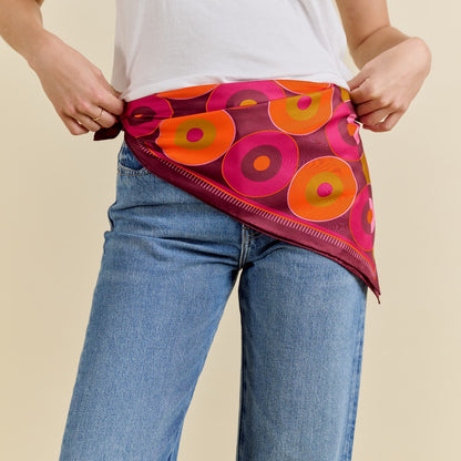 Foulard 100% twill de soie - Octobre Rose