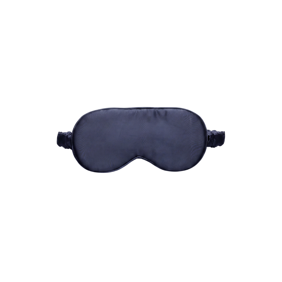 Masque de sommeil Soin des cils 100% pure soie - Bleu Nuit