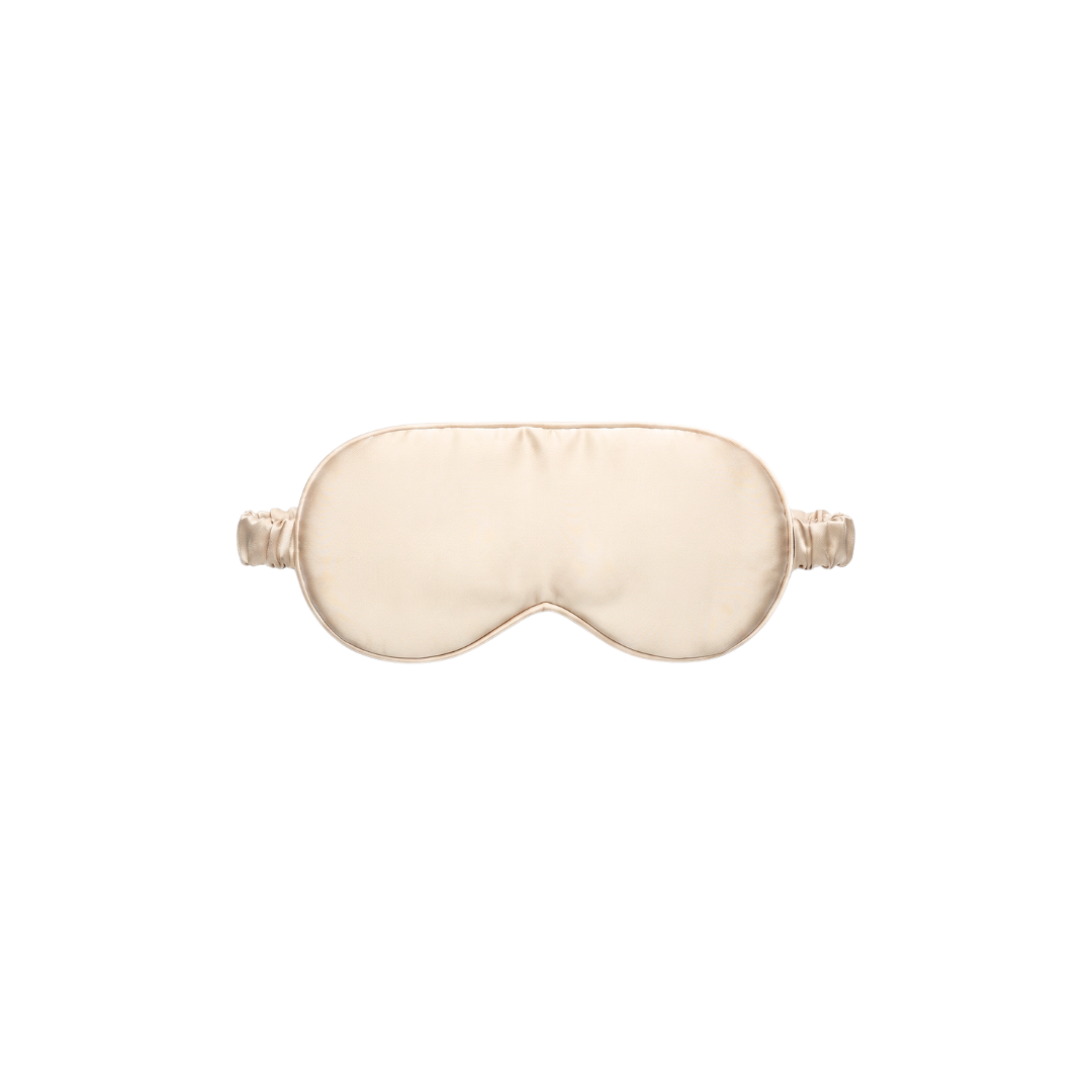 Masque de sommeil Soin des cils 100% pure soie - Champagne