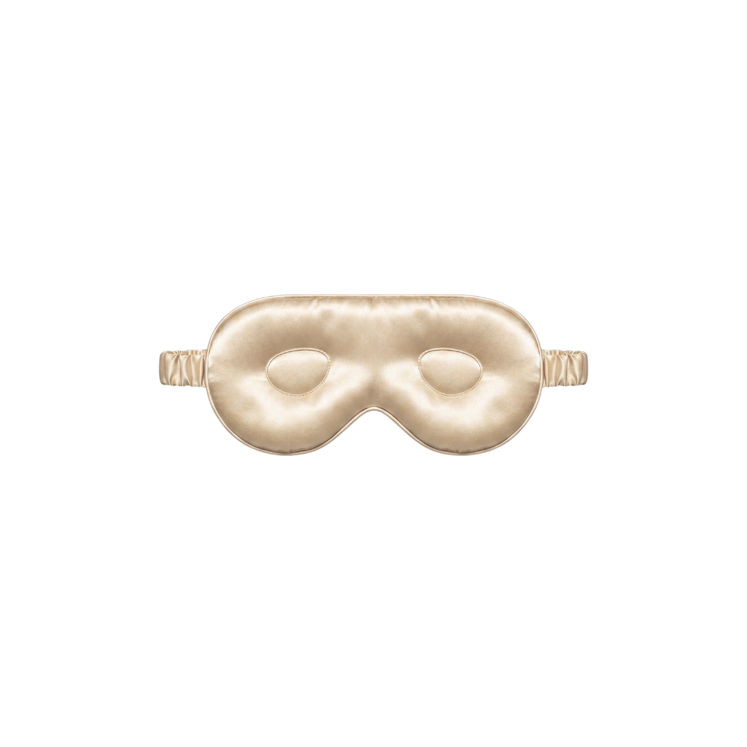 Masque de sommeil Soin des cils 100% pure soie - Champagne