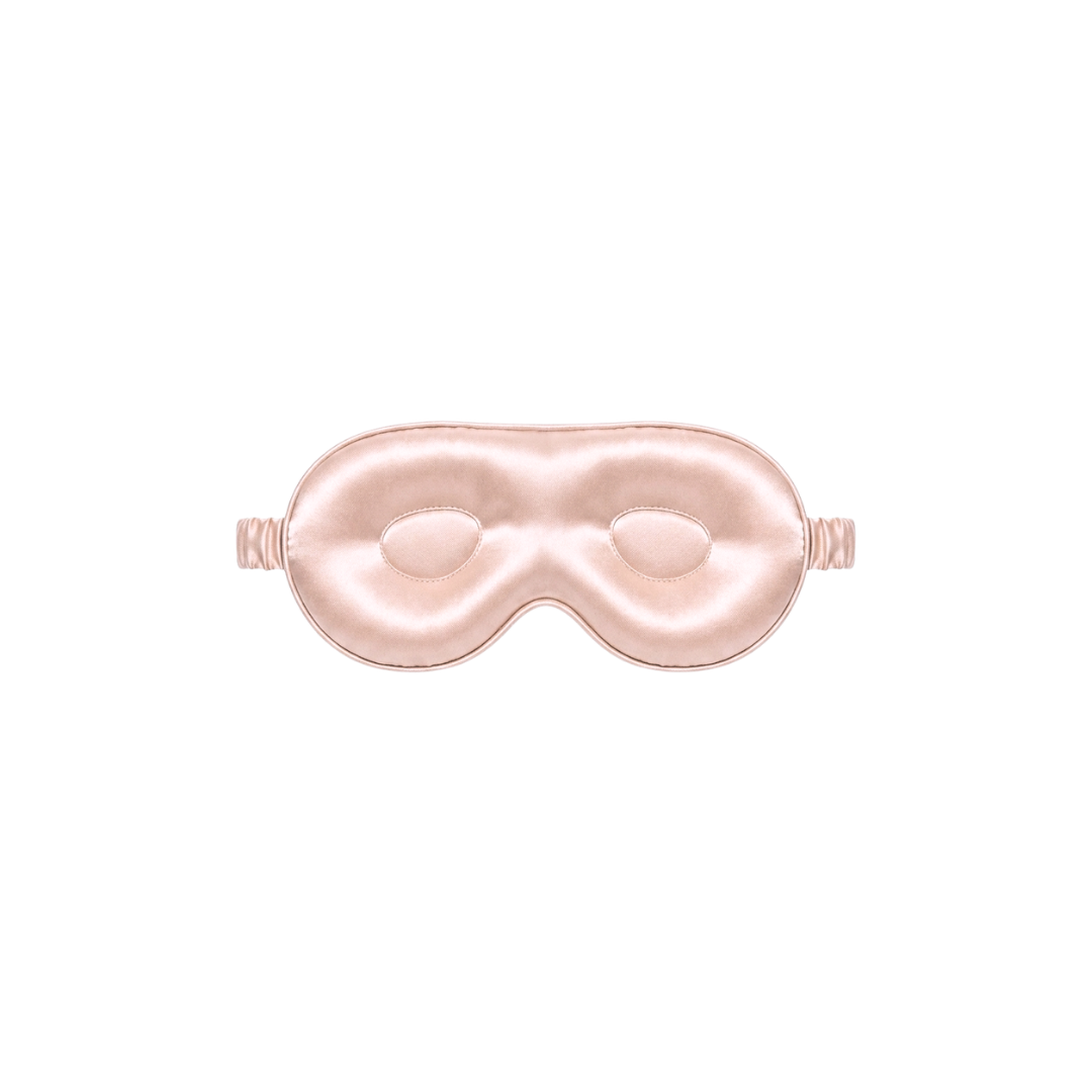 Masque de sommeil Soin des cils 100% pure soie - Rose Poudré