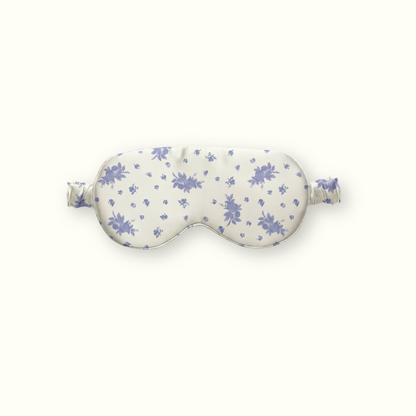 Masque de sommeil Soin des cils 100% pure soie - Fleurs de bleuet