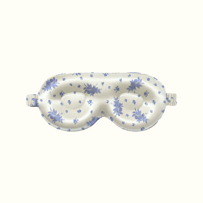 Masque de sommeil Soin des cils 100% pure soie - Fleurs de bleuet