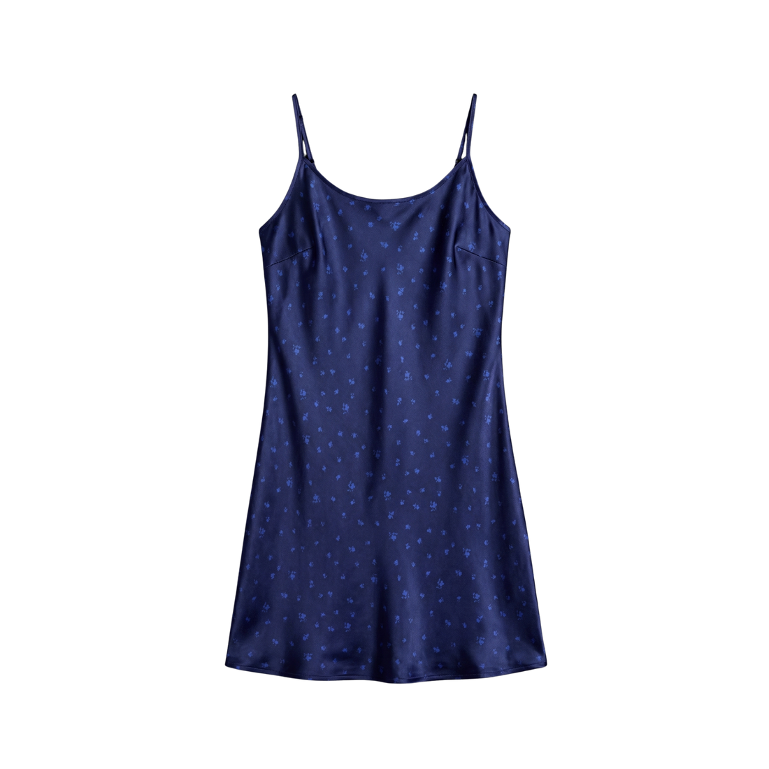 Nuisette 100% pure soie de mûrier - Bleu Nuit Fleuri