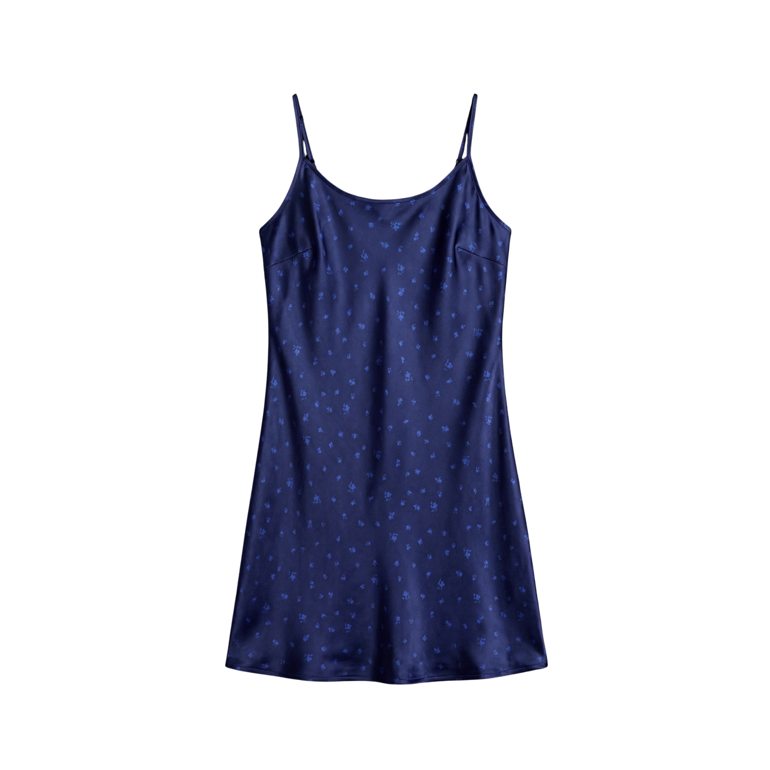 Nuisette 100% pure soie de mûrier - Bleu Nuit Fleuri
