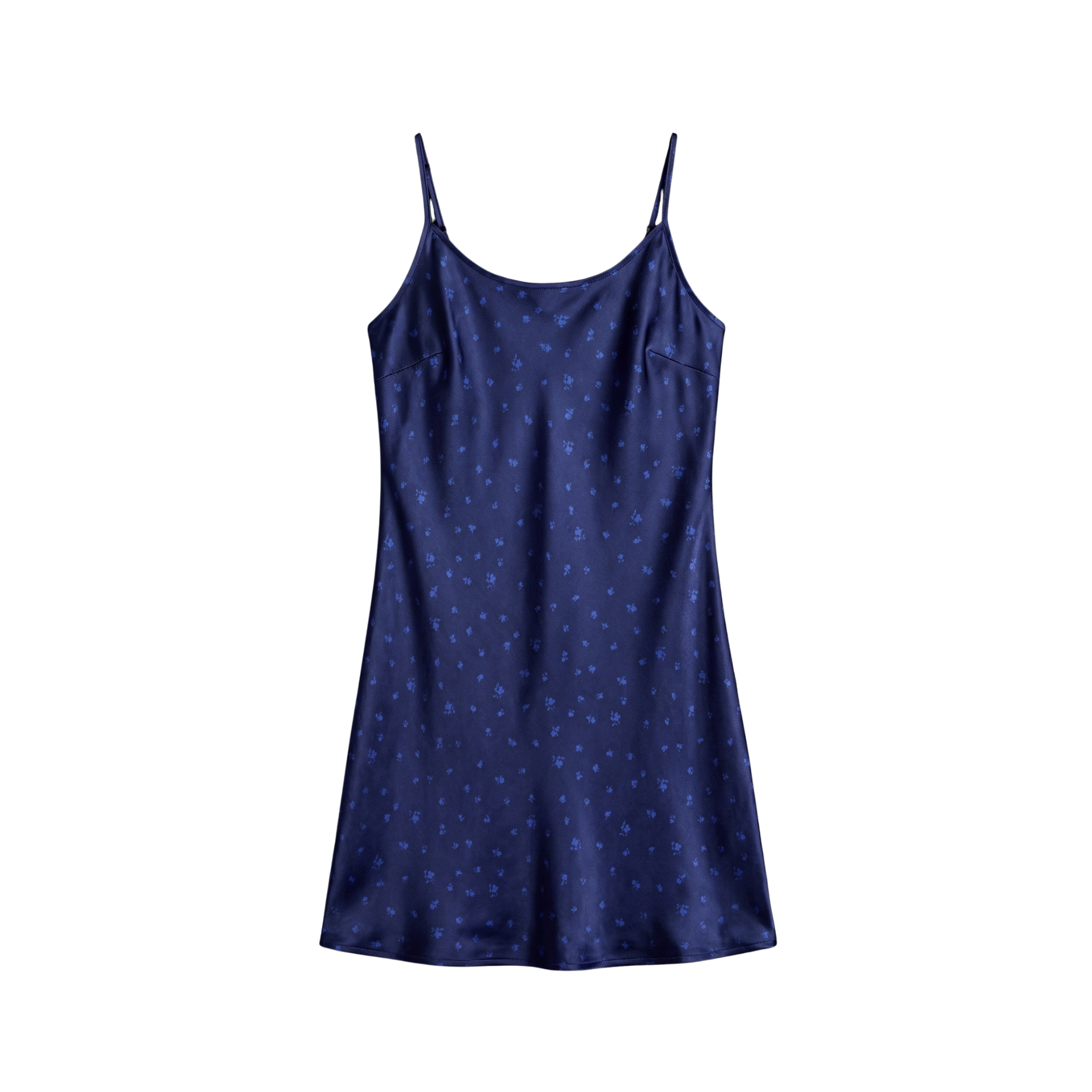 Nuisette 100% pure soie de mûrier - Bleu Nuit Fleuri