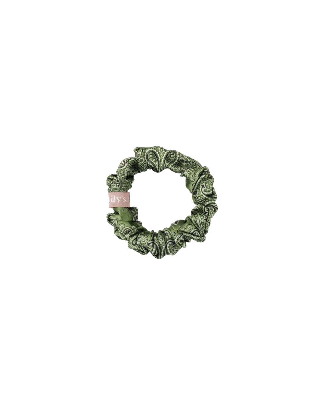 Chouchou 100% pure soie - Le petit - Bandana vert