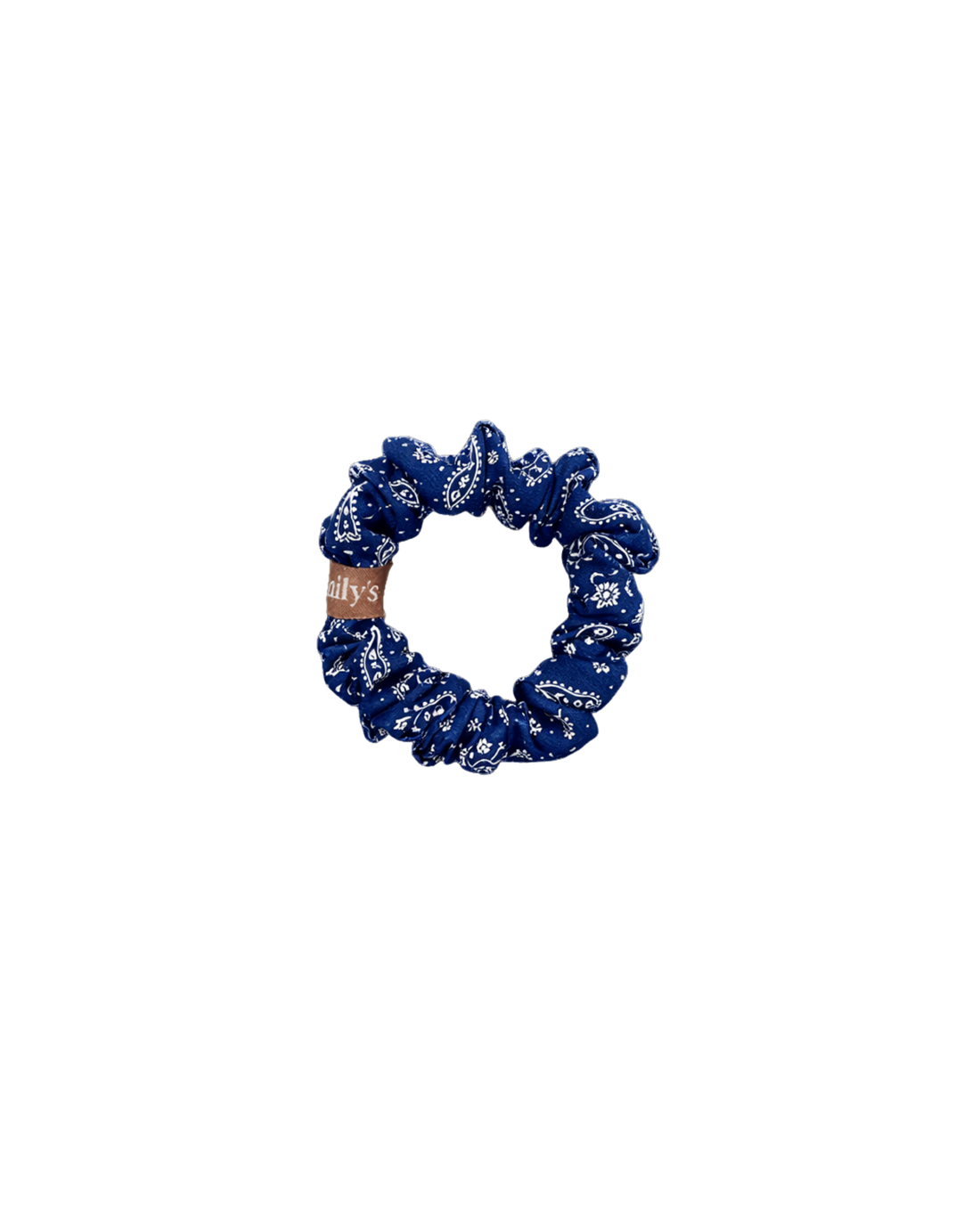 Chouchou 100% pure soie - Le petit - Bandana bleu