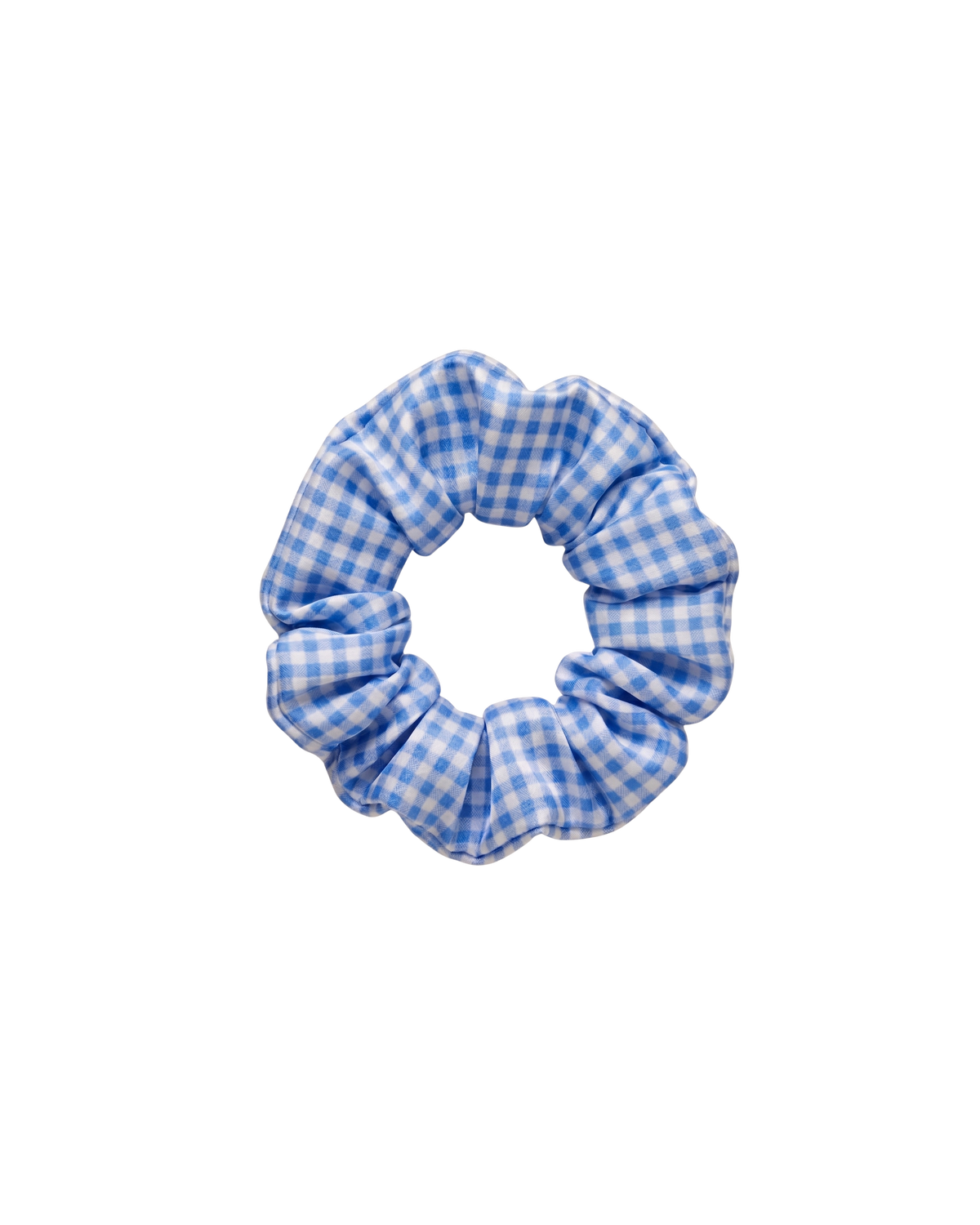 Chouchou 100% pure soie - Le moyen - Vichy Bleu Clair